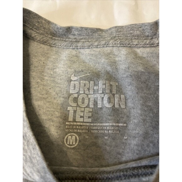 Nike Dri Fit Cotton Tee Women’s Med Grey Pink You Can’t Stop Me T Shirt - Picture 4 of 12